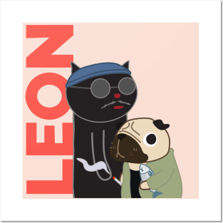 LEON & THE PUG Posters and Art